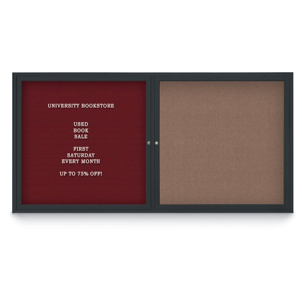 Corkboard, 72"x36", Buff/Bronze
